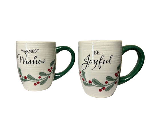 Mugs - Warmest Wishes and Be Joyful