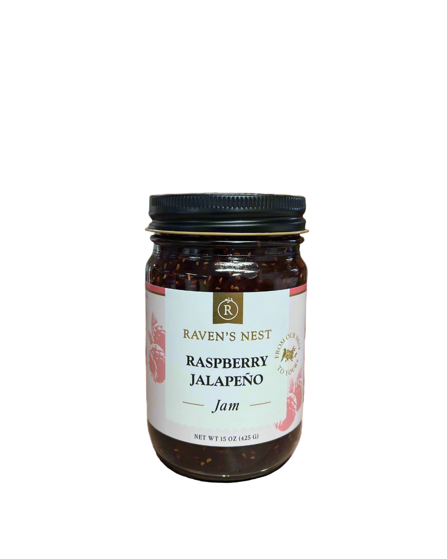 Raven's Nest Raspberry Jalapeno Jam 15 oz