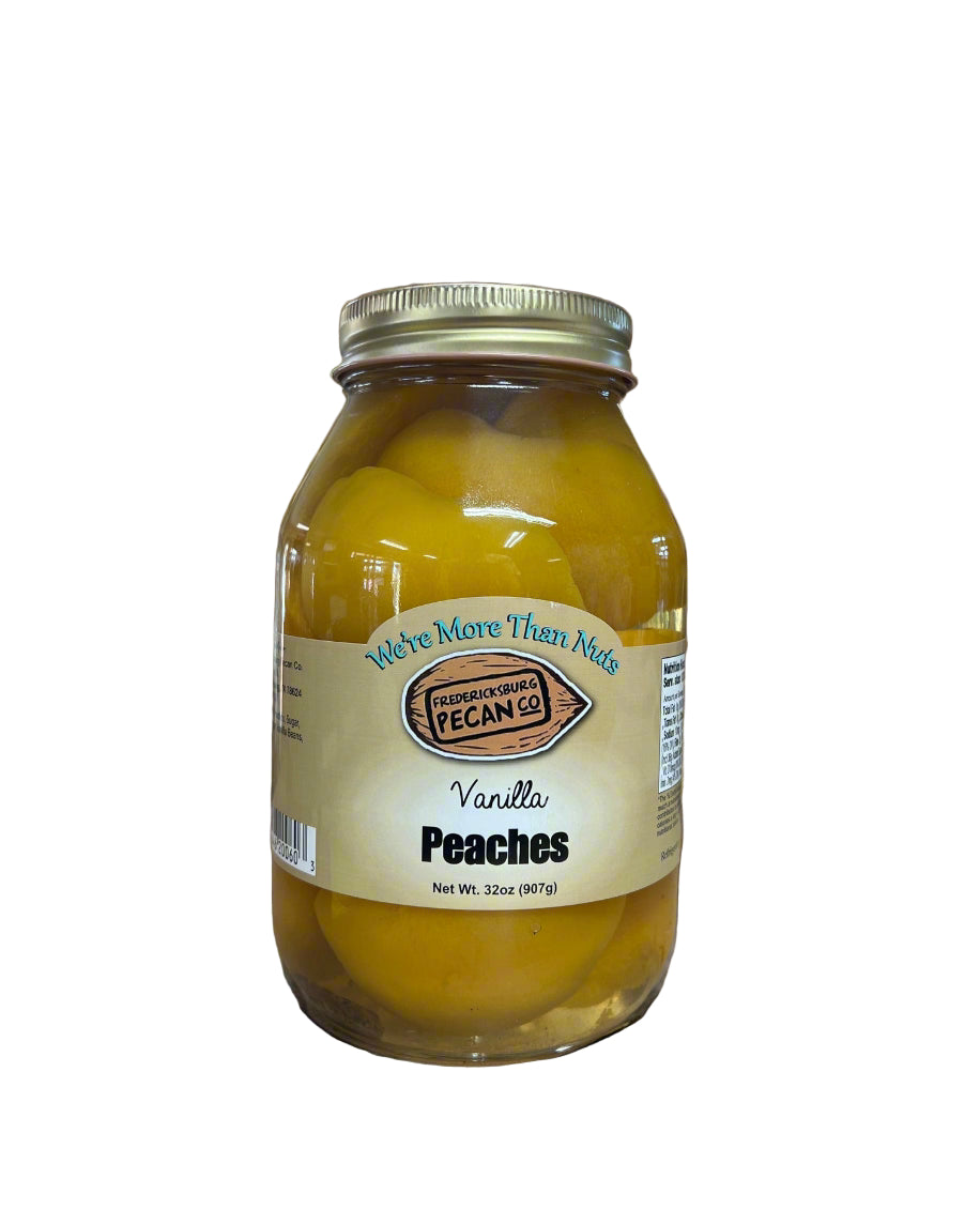Fredericksburg Pecan Company Vanilla Peach Halves 32 oz