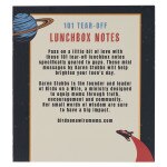 101 Blue Space Lunchbox Notes for Guys