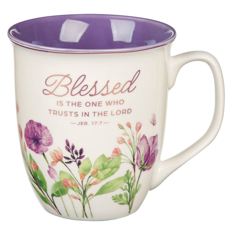 Mug - Blessed is the One Who Trust in the Lord Purple Meadow