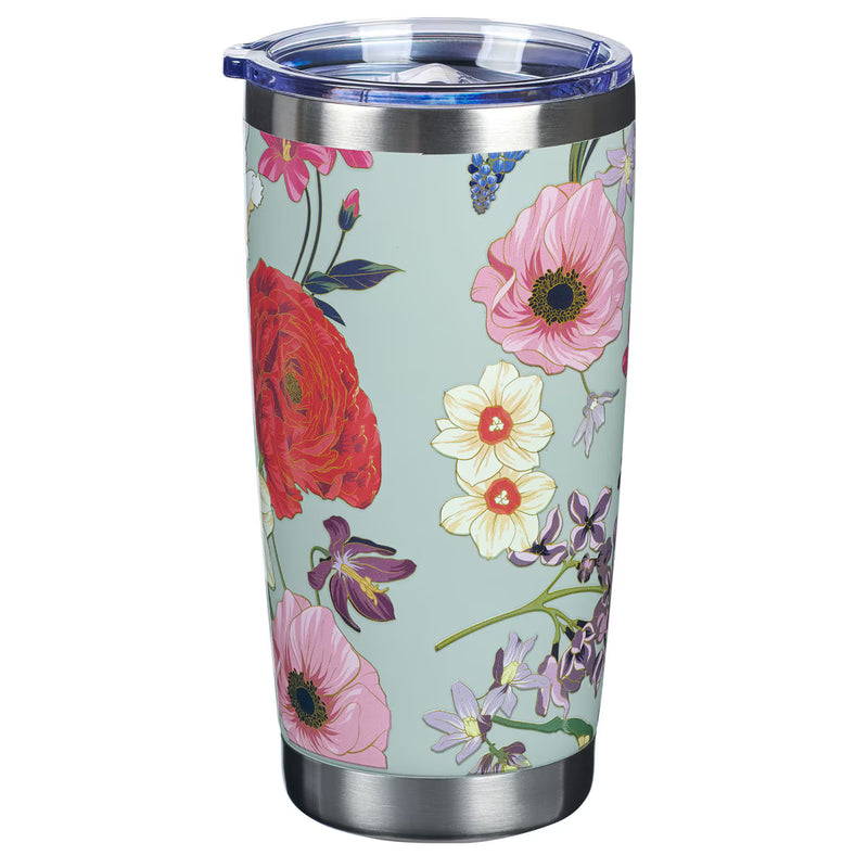 Tumbler - My Strength and My Song Stainless Steel Travel Tumbler - Exodus 15:2