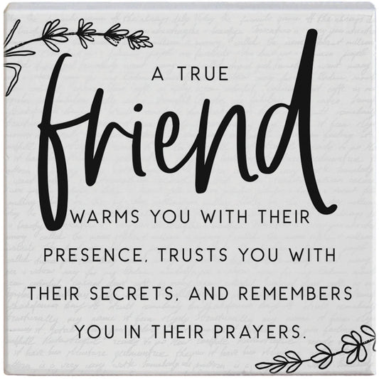 Novelty Sign - True Friend