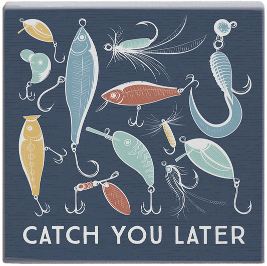 Novelty Sign - Catch Later Lures